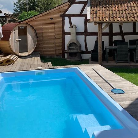 Ferienhaus Hassgautor Aidhausen Buitenkant foto