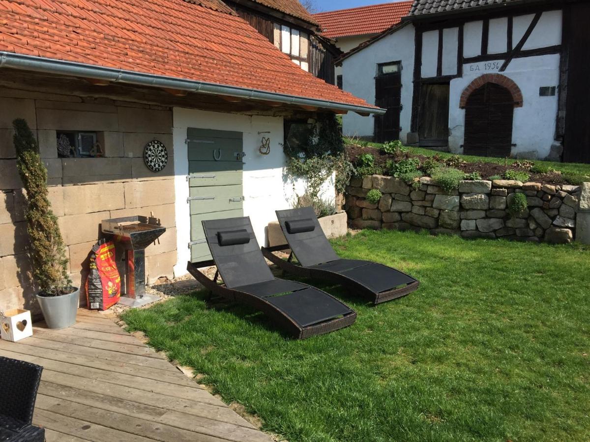 Ferienhaus Hassgautor Aidhausen Buitenkant foto
