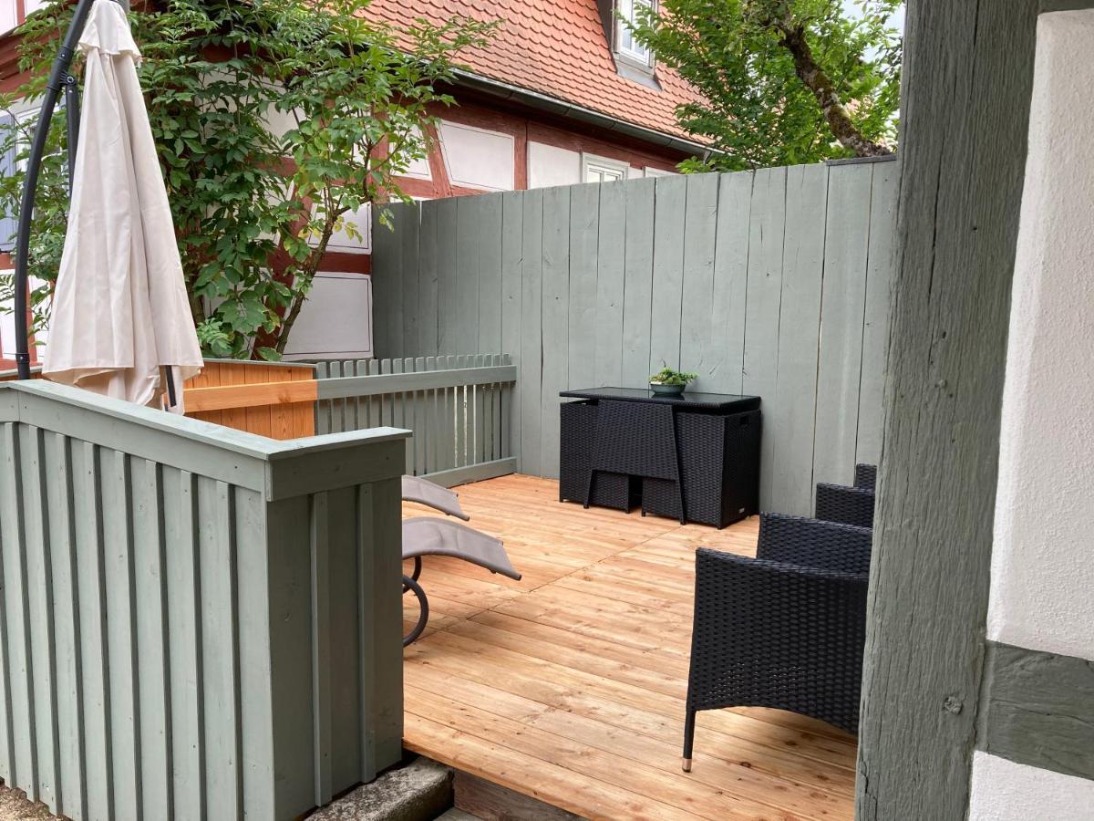 Ferienhaus Hassgautor Aidhausen Buitenkant foto