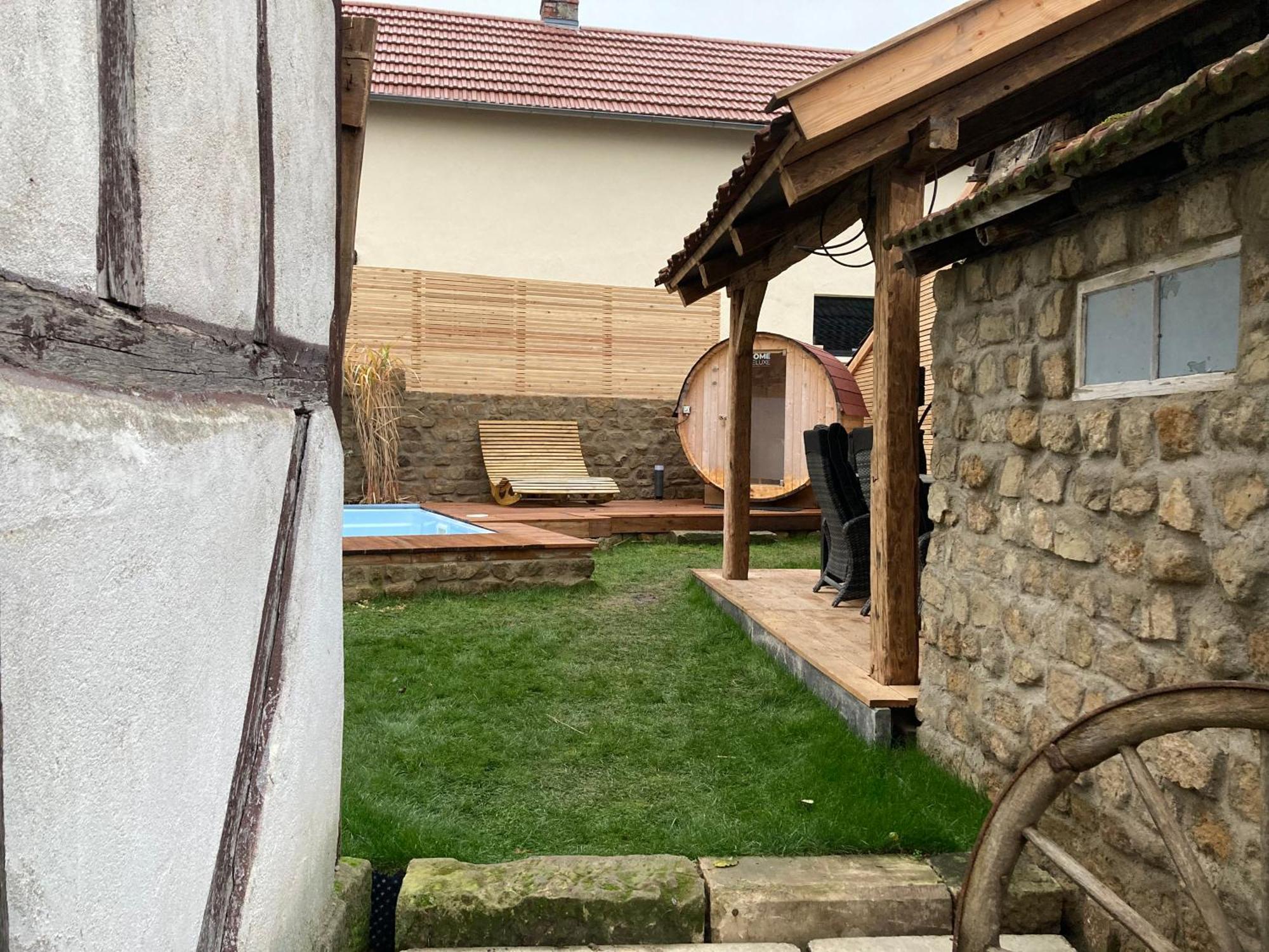 Ferienhaus Hassgautor Aidhausen Buitenkant foto