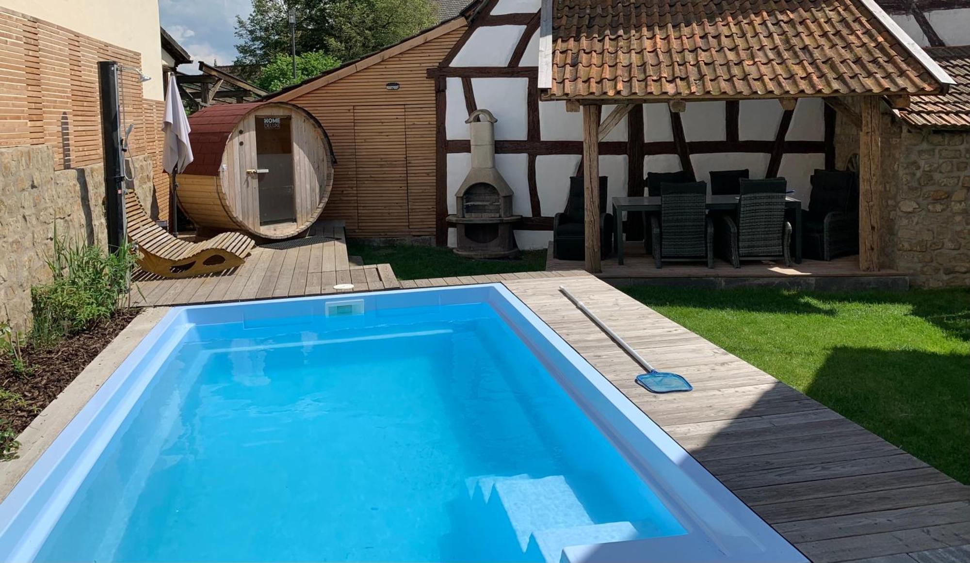 Ferienhaus Hassgautor Aidhausen Buitenkant foto